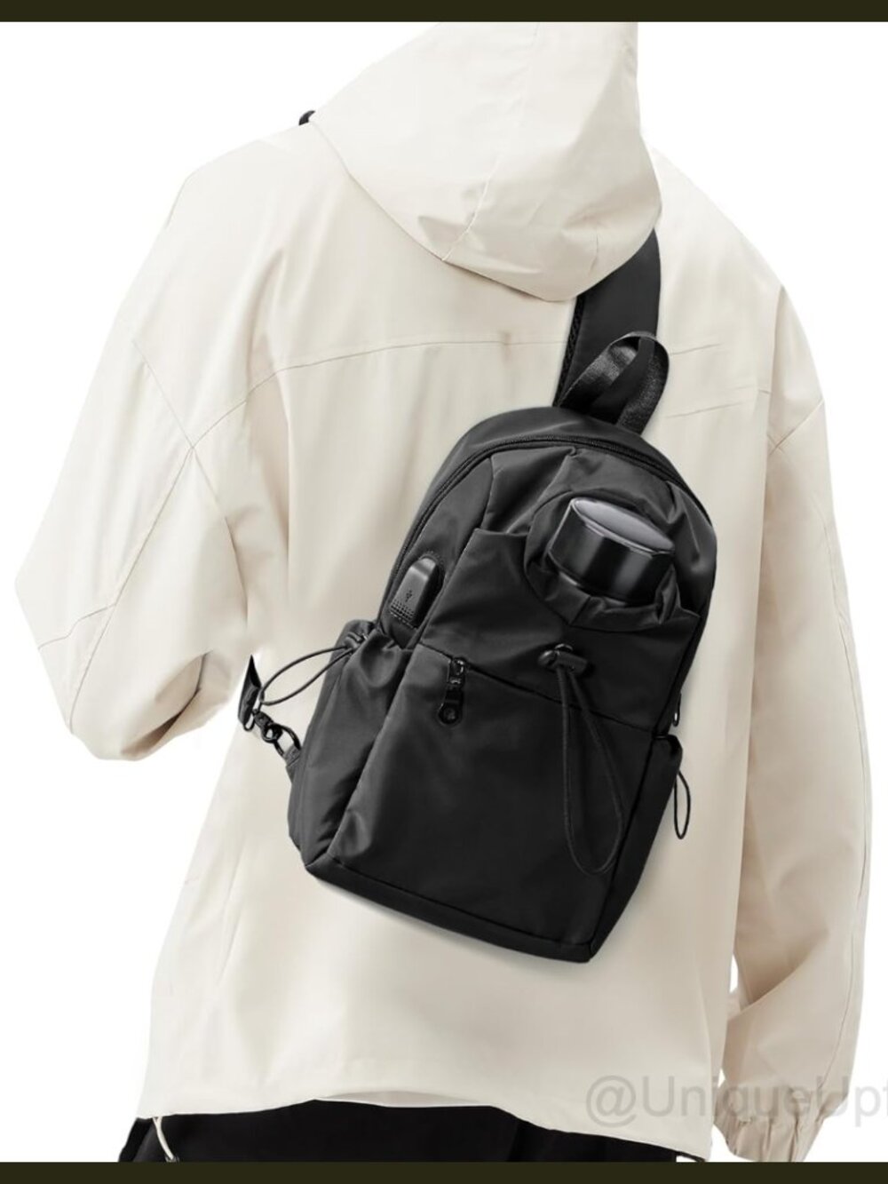 SEAFEW Sling Crossbody Bag Nylon Waterproof Anti-Theft Daypack